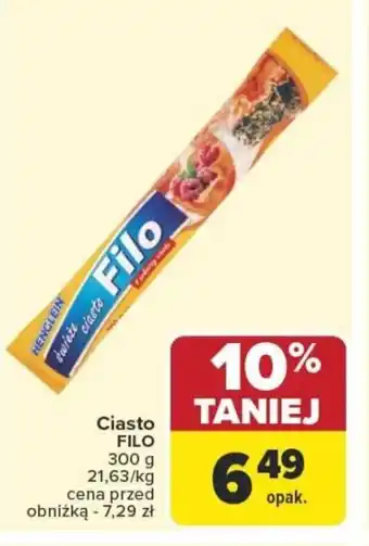 Carrefour Ciasto filo oferta