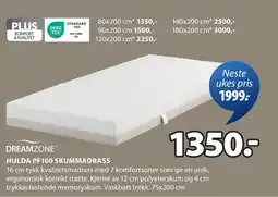 JYSK HULDA PF100 SKUMMADRASS oferta