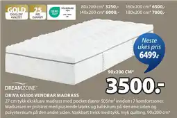 JYSK DRIVA GS100 VENDBAR MADRASS oferta