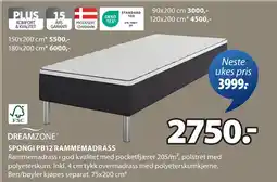 JYSK SPONGI PB12 RAMMEMADRASS oferta