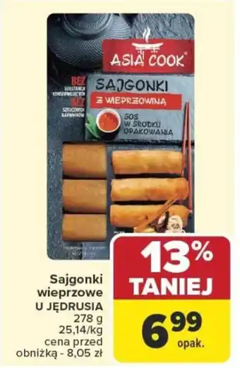 Carrefour Sajgonki wieprzowe u jędrusia oferta