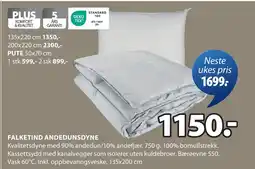 JYSK FALKETIND ANDEDUNSDYNE oferta