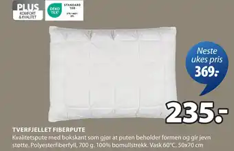 JYSK TVERFJELLET FIBERPUTE oferta