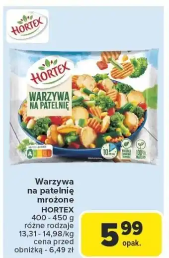 Carrefour Warzywa na patelnię mrożone hortex oferta