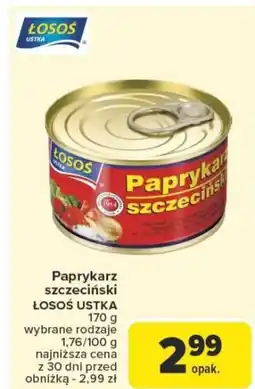 Carrefour Paprykarz szczeciński łosoś ustka oferta