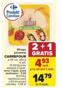 Carrefour Wrapy pszenne carrefour oferta