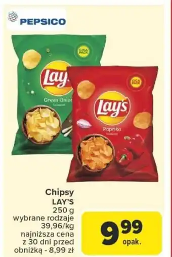 Carrefour Chipsy lay's oferta