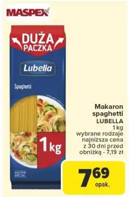 Carrefour Makaron spaghetti lubella oferta