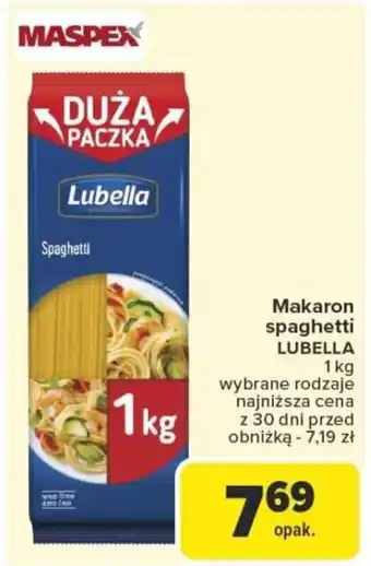 Carrefour Makaron spaghetti lubella oferta