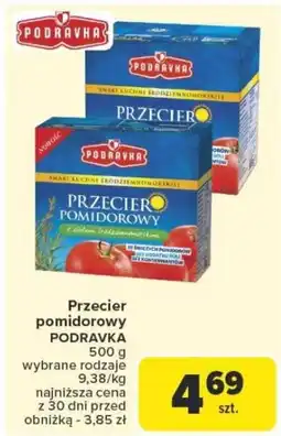 Carrefour Przecier pomidorowy podravka oferta