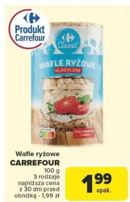 Carrefour Wafle ryżowe carrefour oferta