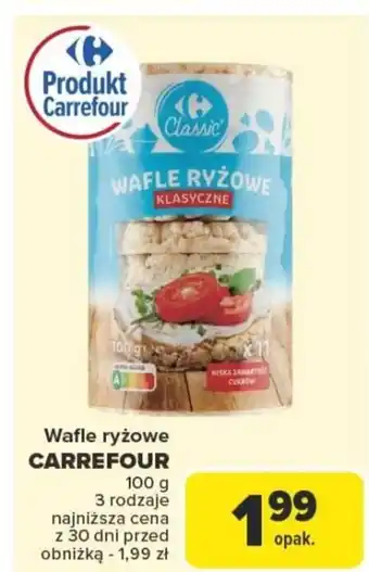 Carrefour Wafle ryżowe carrefour oferta