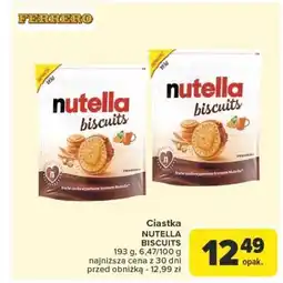 Carrefour Ciastka nutella biscuits oferta