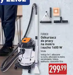 ALDI FERREX Odkurzacz do pracy na mokro i sucho 1600 W oferta