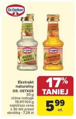 Carrefour Ekstrakt naturalny dr. oetker oferta