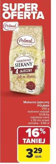 Carrefour Makaron jajeczny polmak oferta