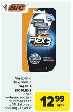 Carrefour Maszynki do golenia męskie bic flex3 oferta