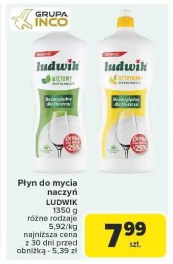 Carrefour Płyn do mycia naczyń ludwik oferta