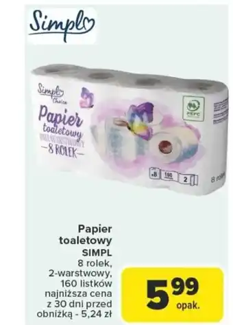 Carrefour Papier toaletowy simpl oferta