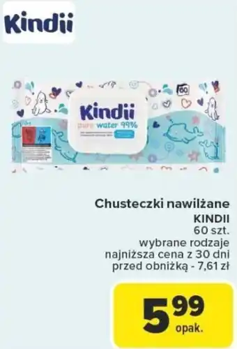 Carrefour Chusteczki nawilżane kindii oferta