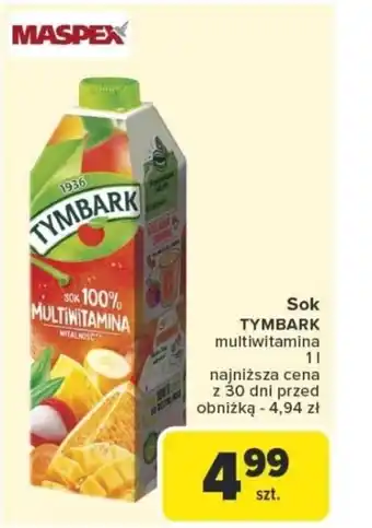 Carrefour Sok tymbark multiwitamina oferta