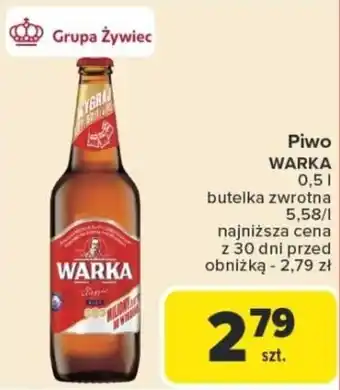 Carrefour Piwo warka oferta