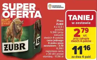 Carrefour Piwo żubr oferta