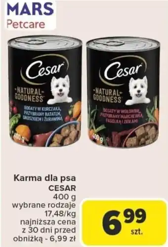 Carrefour Karma dla psa cesar oferta