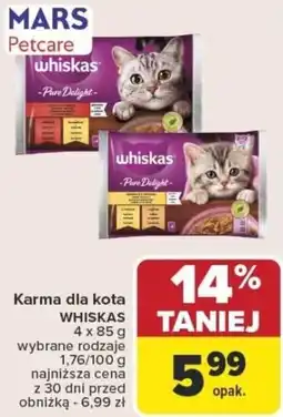 Carrefour Karma dla kota whiskas oferta