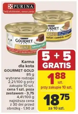 Carrefour Karma dla kota gourmet gold oferta