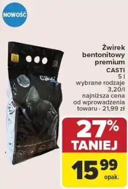 Carrefour Żwirek bentonitowy premium casti oferta