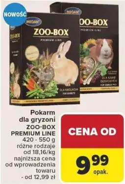 Carrefour Pokarm dla gryzoni zoo-box premium line oferta