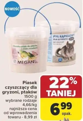 Carrefour Piasek czyszczący dla gryzoni, ptaków oferta