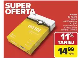 Carrefour Papier do ksero office oferta