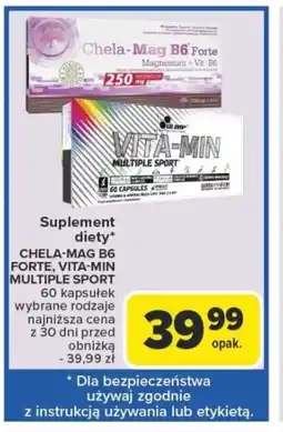 Carrefour Suplement diety chela-mag b6 forte oferta