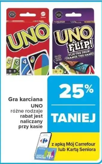 Carrefour Gra karciana UNO oferta