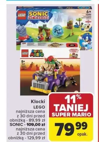 Carrefour Klocki lego super mario oferta