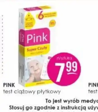 Jaśmin Pink Test ciążowy płytkowy oferta