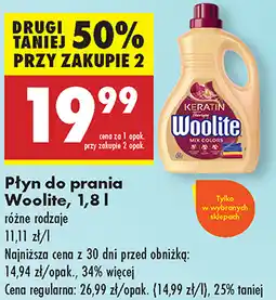 Biedronka Płyn do prania Woolite 1.8L oferta