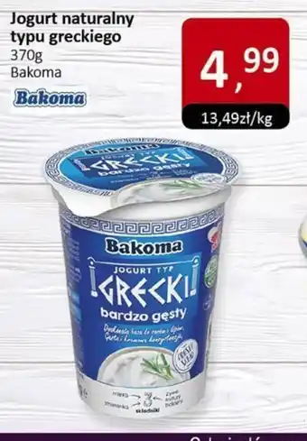 Market Point Jogurt naturalny typu greckiego Bakom oferta