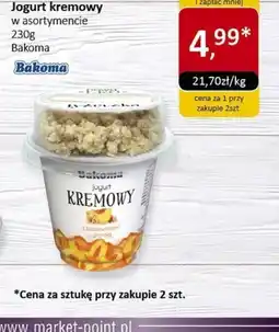 Market Point Jogurt kremowy Bakoma oferta