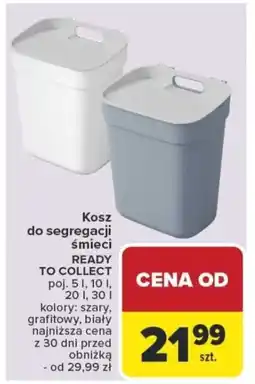 Carrefour Kosz do segregacji śmieci ready to collect oferta