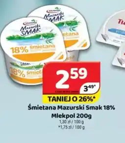 Delfin Smietana Mazurski Smak 18% Mlekpol oferta