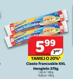 Delfin Ciasto francuskie XXL Henglein oferta