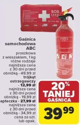 Carrefour Gaśnica samochodowa ABC oferta