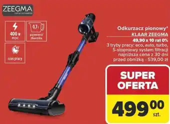 Carrefour Odkurzacz pionowy klaar zeegma oferta