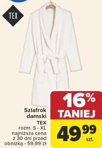 Carrefour Szlafrok damski TEX oferta