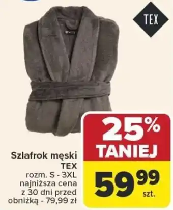 Carrefour Szlafrok męski TEX oferta