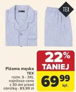 Carrefour Piżama męska TEX oferta