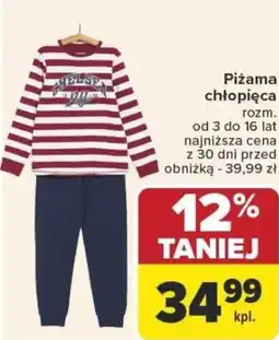 Carrefour Piżama chłopięca oferta